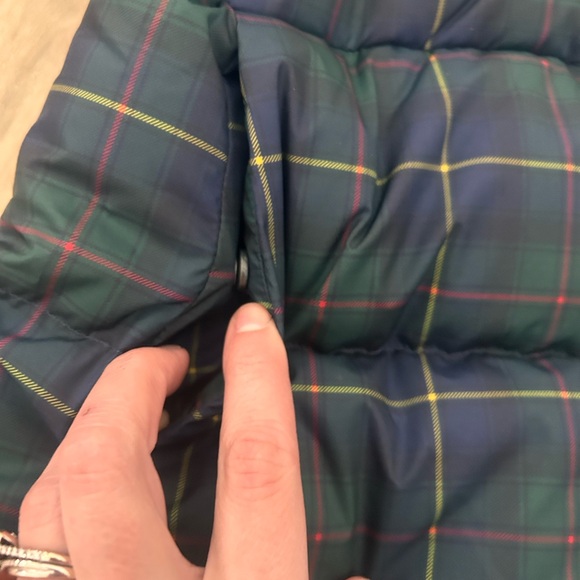 Polo Ralph Lauren girls long parka puffer down coat plaid with hood NWT $265 - Picture 4 of 9